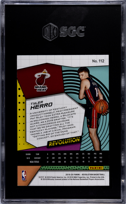2019-20 Panini Revolution #112 Tyler Herro RC SGC 8.5