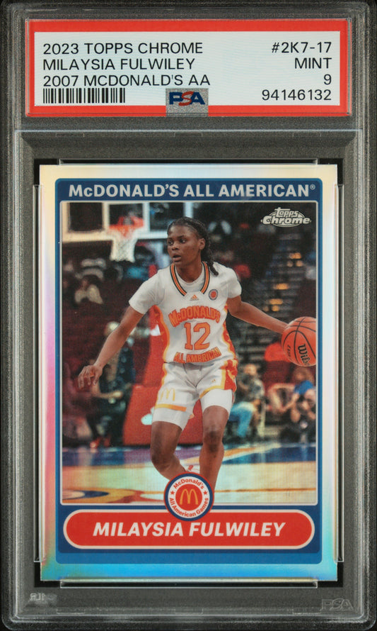 2023 Topps Chrome 2007 Mcdonald'S All-American #2K7-17 Milaysia Fulwiley PSA 9