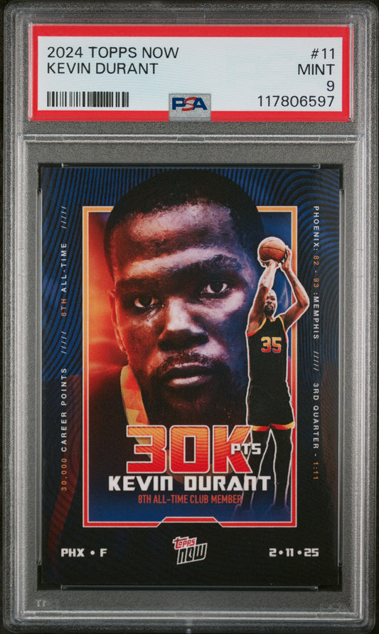 2024 Topps Now #11 Kevin Durant PSA 9