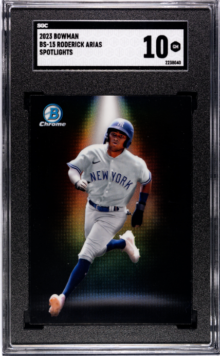 2023 Bowman #BS-15 Roderick Arias Spotlights SGC 10