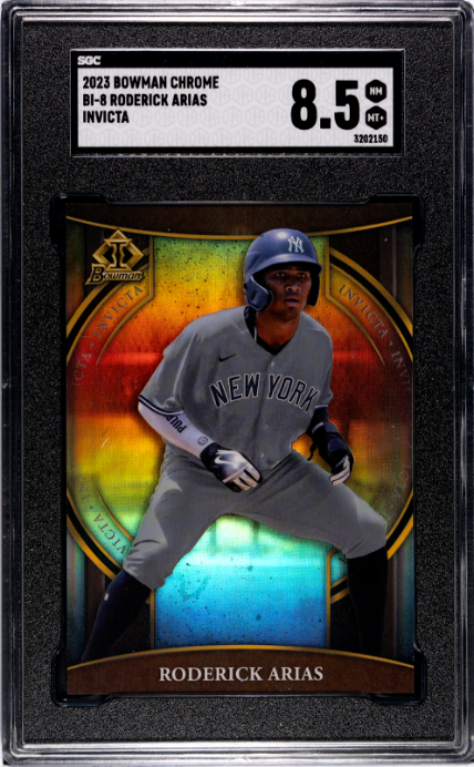 2023 Bowman Chrome #BI-8 Roderick Arias Invicta SGC 8.5