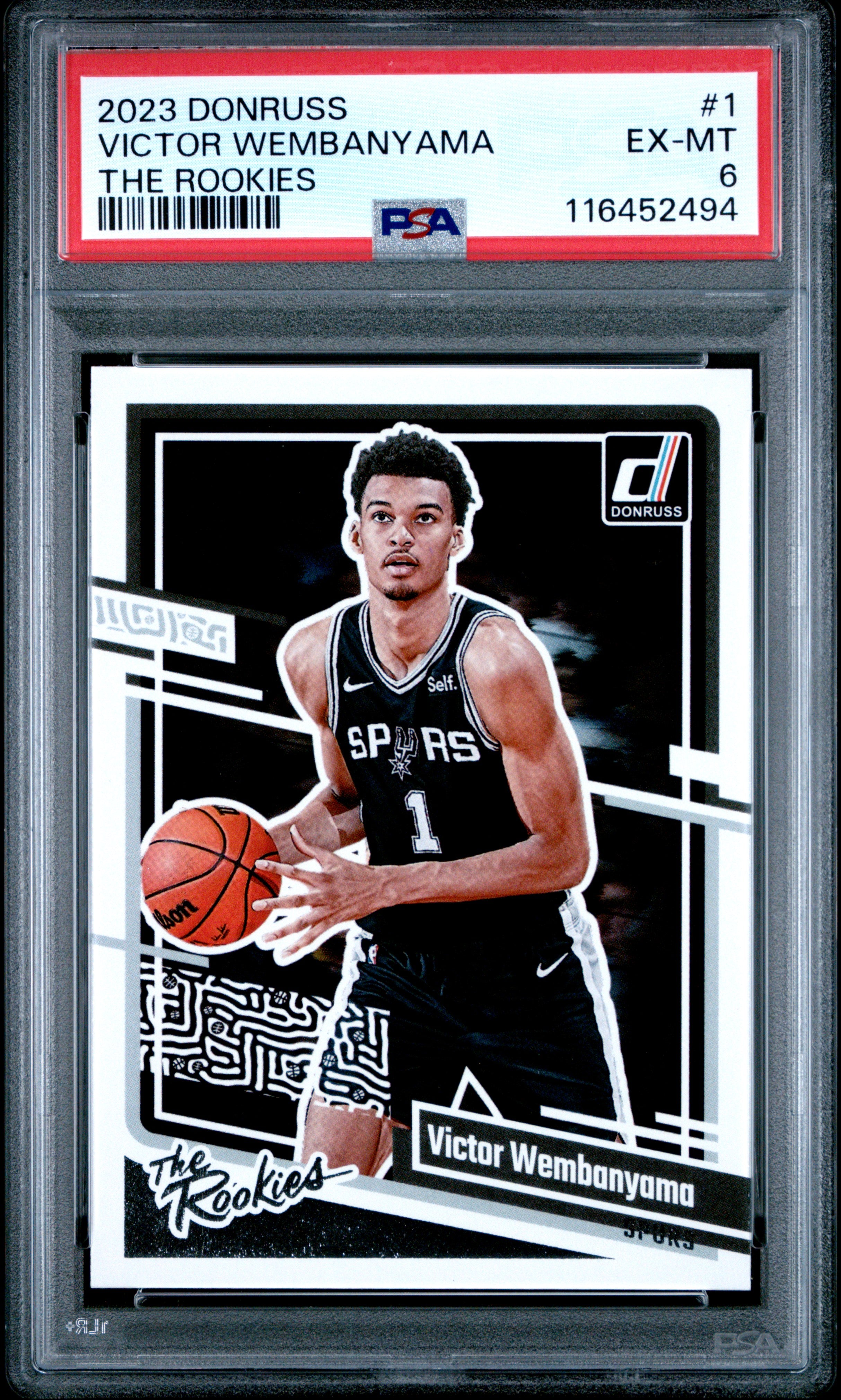 2023 Panini Donruss The Rookies #1 Victor Wembanyama PSA 6