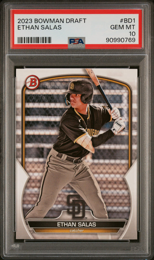 2023 Bowman Draft #BD1 Ethan Salas PSA 10