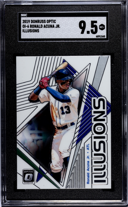 2019 Donruss Optic #OI-6 Ronald Acuna Jr. Illusions SGC 9.5