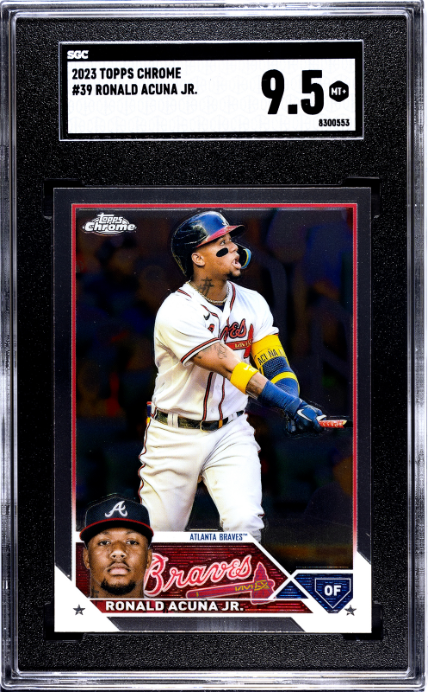 2023 Topps Chrome #39 Ronald Acuna Jr. SGC 9.5