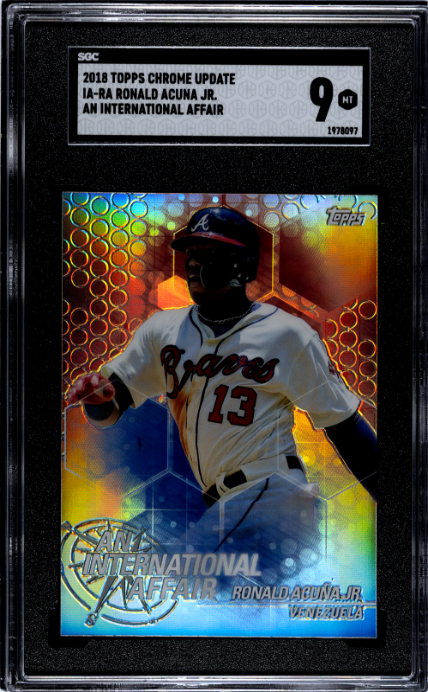 2018 Topps Chrome Update #IA-RA Ronald Acuna Jr. An International Affair SGC 9