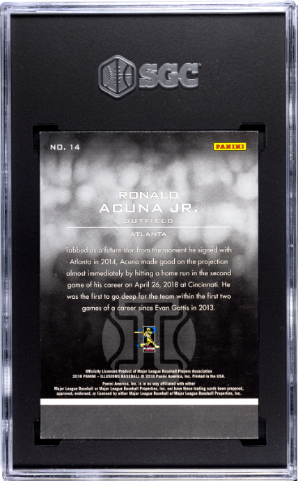 2018 Panini Illusions #14 Ronald Acuna Jr. RC SGC 8.5