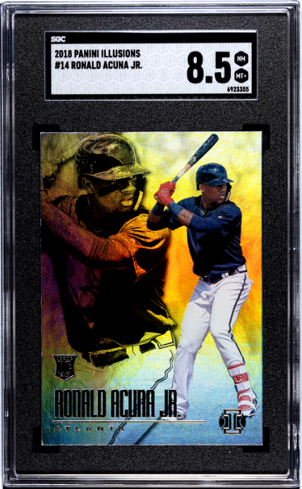 2018 Panini Illusions #14 Ronald Acuna Jr. RC SGC 8.5