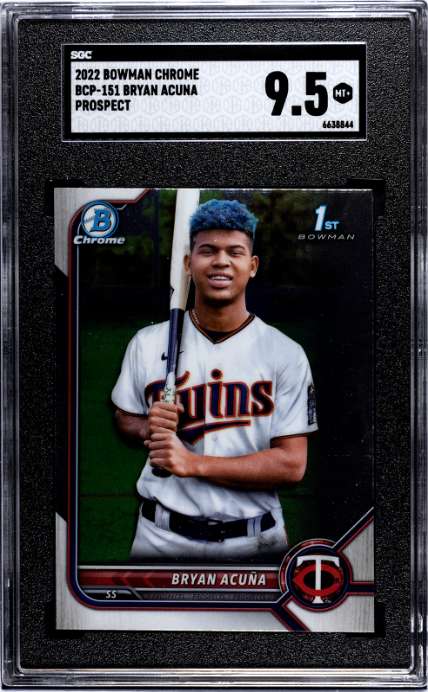 2022 Bowman Chrome #BCP-151 Bryan Acuna Prospect SGC 9.5