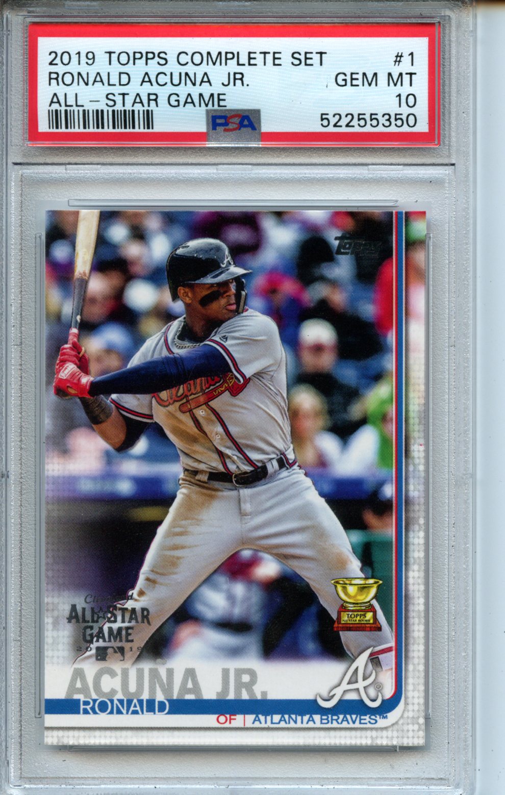 2019 Topps Complete Set #1 Ronald Acuna Jr. All-Star Game PSA 10