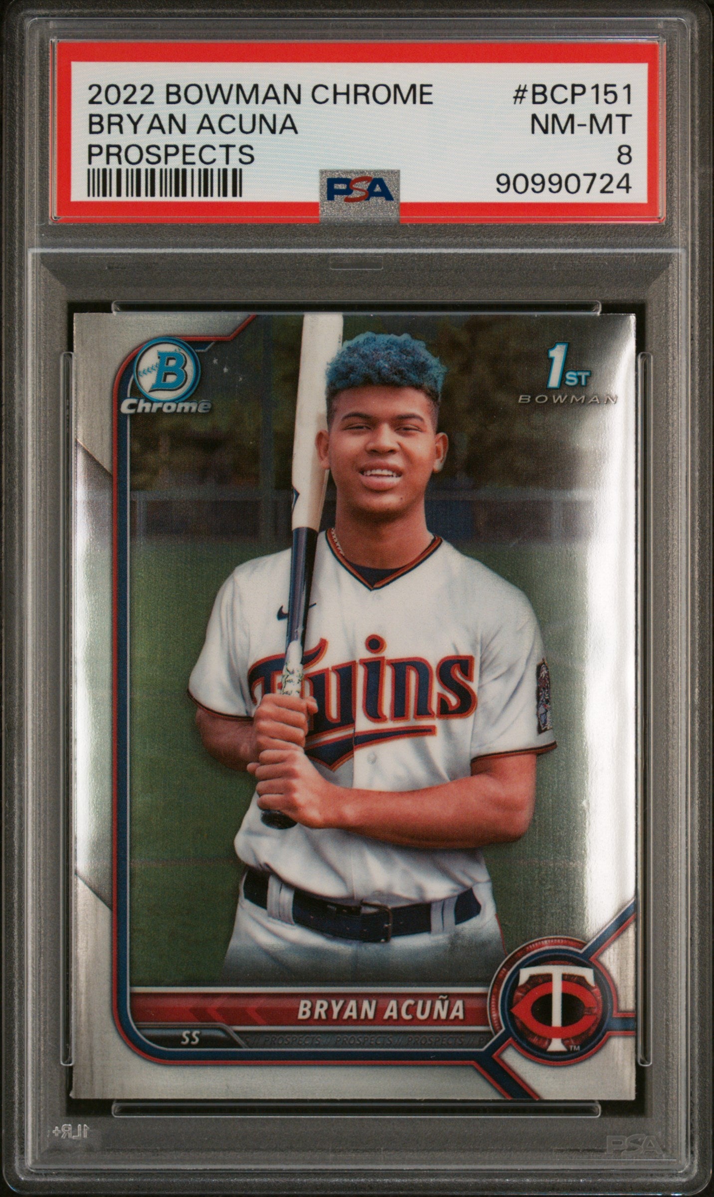 2022 Bowman Chrome Prospects #BCP151 Bryan Acuna Prospects PSA 8