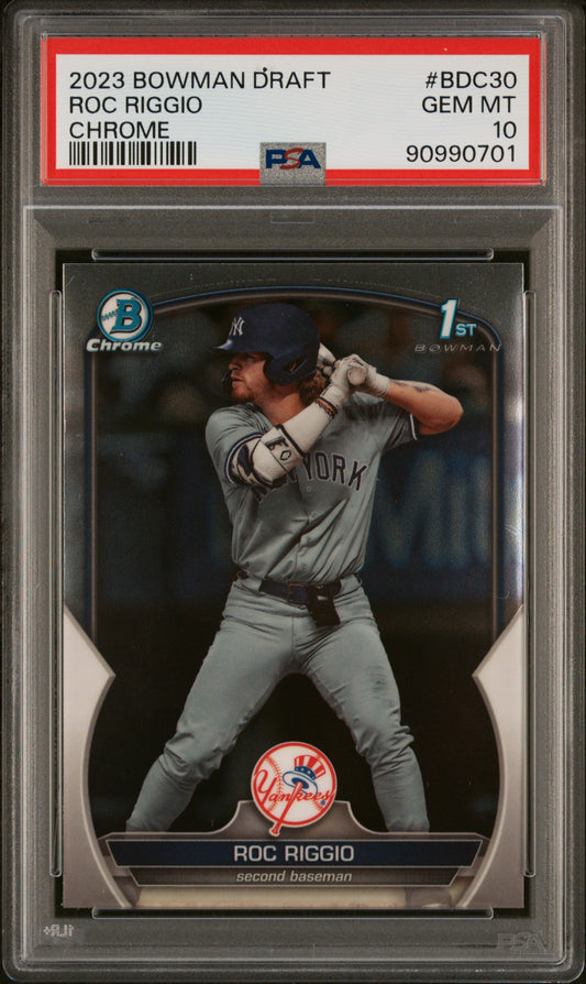 2023 Bowman Draft #BDC30 Roc Riggio Chrome PSA 10