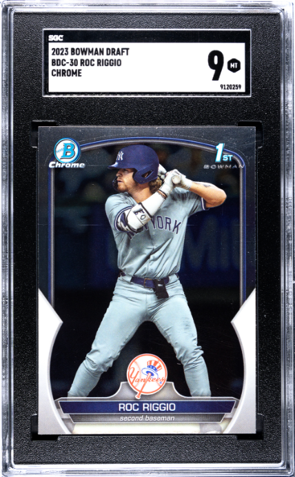 2023 Bowman Draft #BDC-30 Roc Riggio Chrome SGC 9