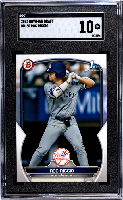 2023 Bowman Draft #BD-30 Roc Riggio SGC 10