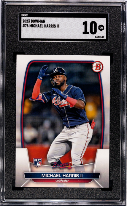 2023 Bowman #76 Michael Harris II RC SGC 10
