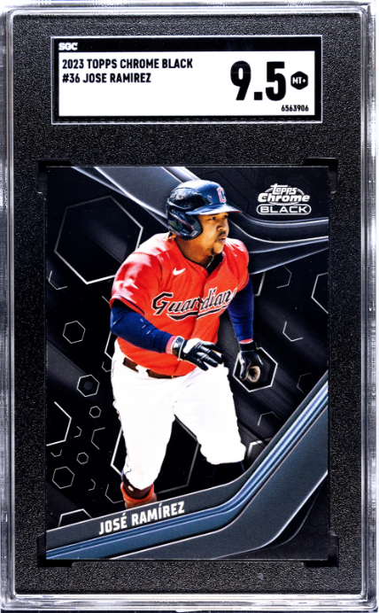 2023 Topps Chrome Black #36 Jose Ramirez SGC 9.5