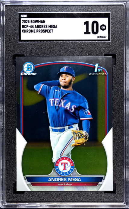 2023 Bowman #BCP-44 Andres Mesa Chrome Prospect SGC 10