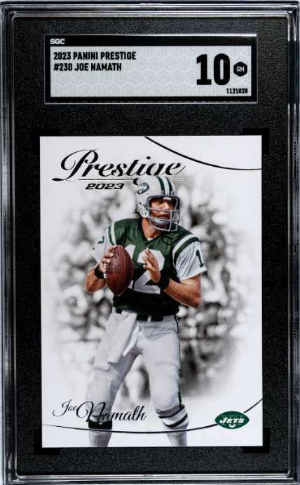 2023 Panini Prestige #230 Joe Namath SGC 10