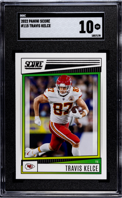 2022 Panini Score #115 Travis Kelce SGC 10