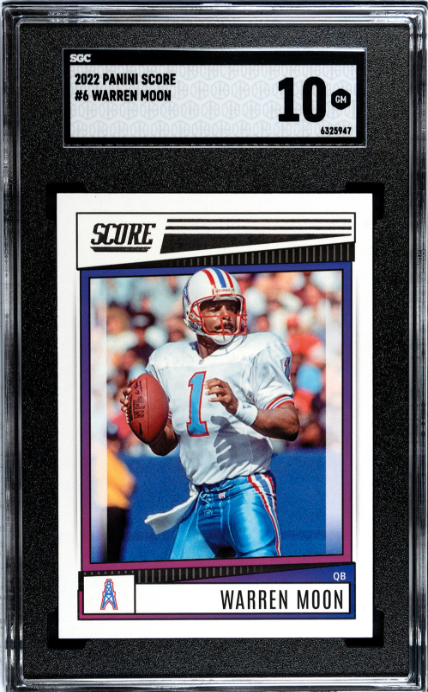2022 Panini Score #6 Warren Moon SGC 10