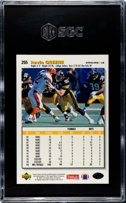1995 Upper Deck Collector's Choice #255 Kevin Greene SGC 9.5