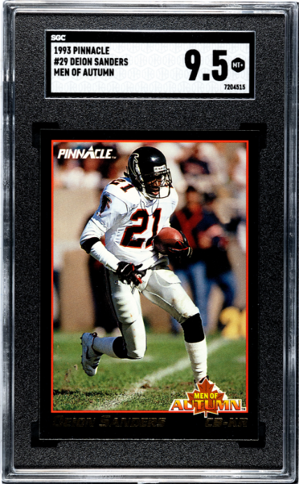 1993 Pinnacle #29 Deion Sanders Men Of Autumn SGC 9.5