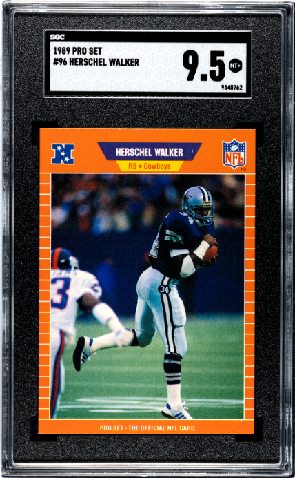 1989 Pro Set #96 Herschel Walker SGC 9.5