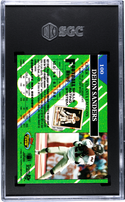 1993 Topps Stadium Club #100 Deion Sanders SGC 9.5