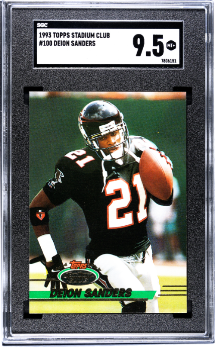 1993 Topps Stadium Club #100 Deion Sanders SGC 9.5