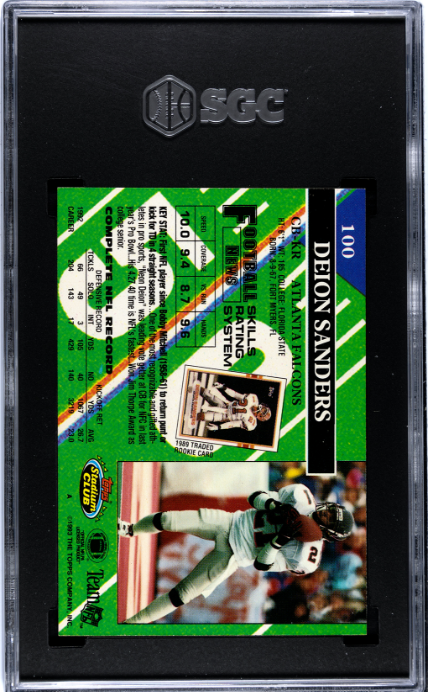 1993 Topps Stadium Club #100 Deion Sanders SGC 9.5 CERT#0028777