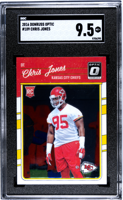 2016 Donruss Optic #109 Chris Jones RC SGC 9.5