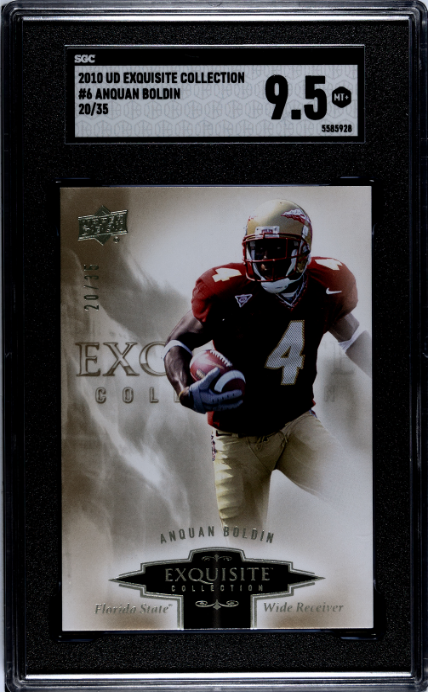 2010 Upper Deck Exquisite Collection #6 Anquan Boldin SGC 9.5