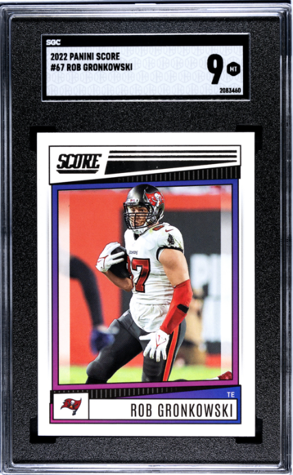 2022 Panini Score #67 Rob Gronkowski SGC 9