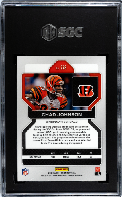 2021 Panini Prizm #278 Chad Johnson SGC 9