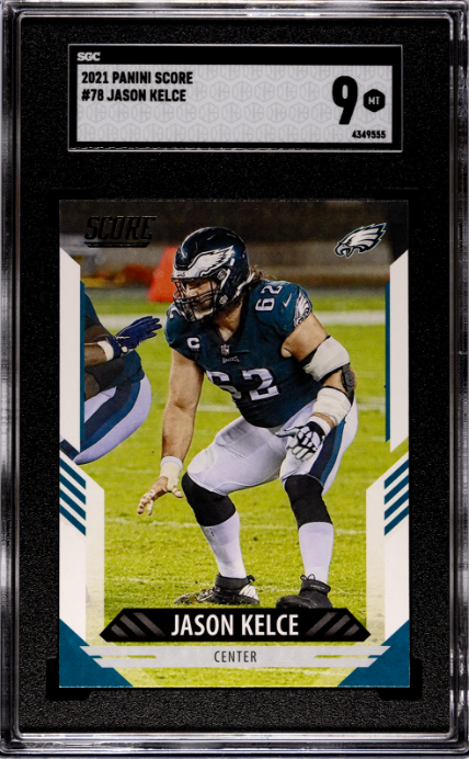 2021 Panini Score #78 Jason Kelce SGC 9