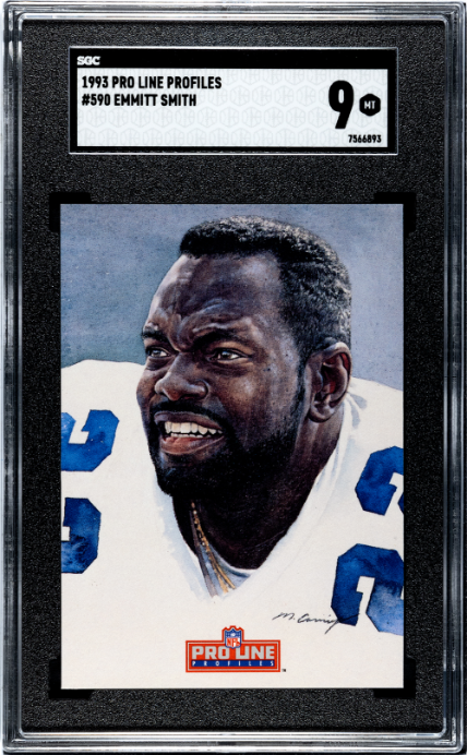 1993 Pro Line Profiles #590 Emmitt Smith SGC 9