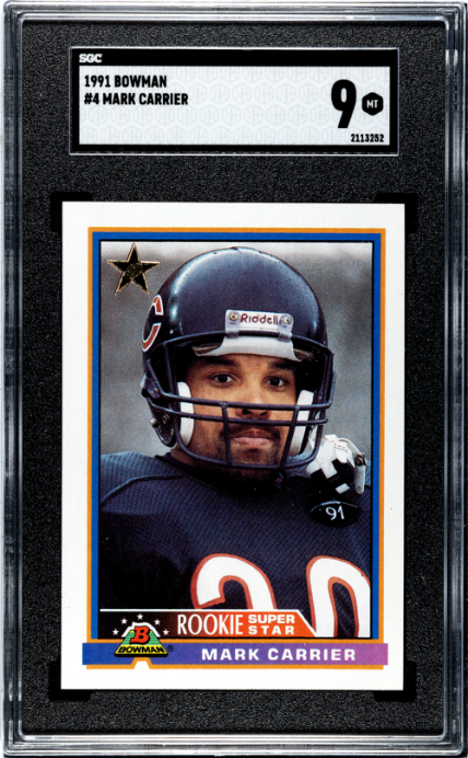 1991 Bowman #4 Mark Carrier SGC 9