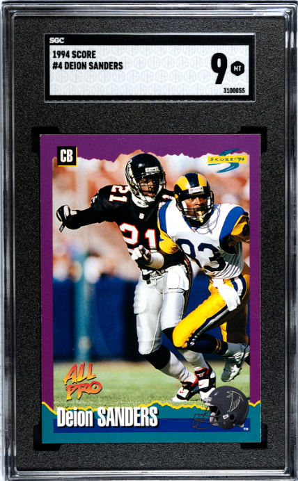 1994 Score #4 Deion Sanders SGC 9