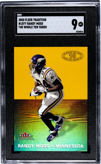 2000 Fleer Tradition #15TY Randy Moss The Whole Ten Yards SGC 9