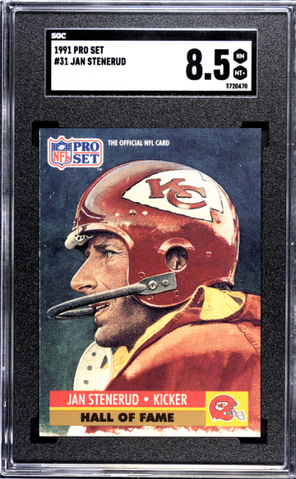 1991 Pro Set #31 Jan Stenerud SGC 8.5