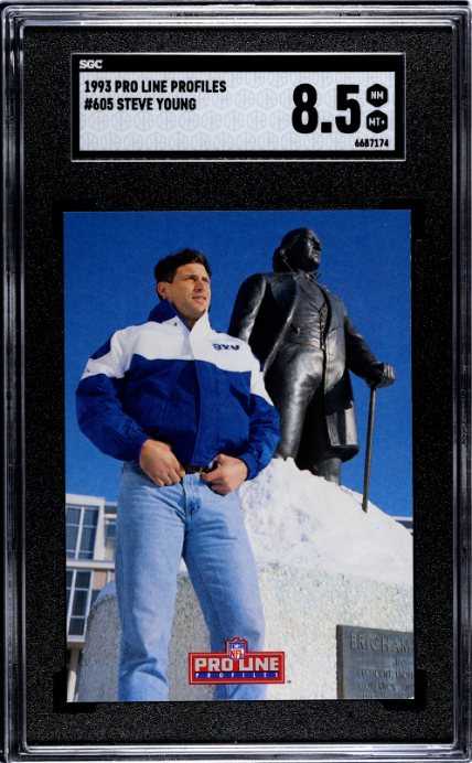 1993 Pro Line Profiles #605 Steve Young SGC 8.5