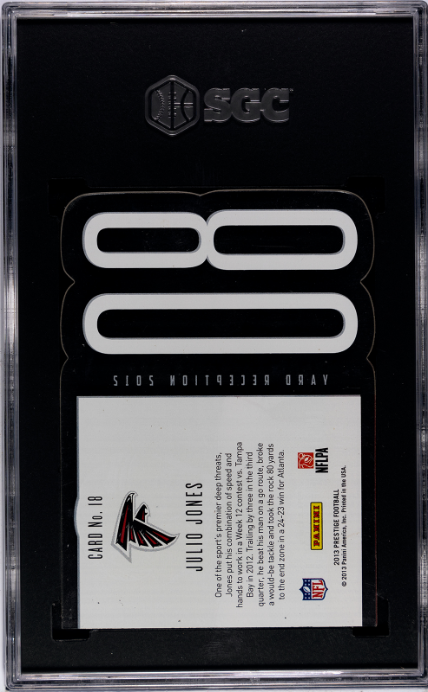 2013 Panini Prestige #18 Julio Jones Inside The Numbers SGC 8