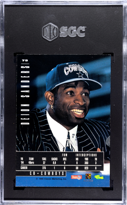 1995 Classic Images Limited #79 Deion Sanders SGC 8