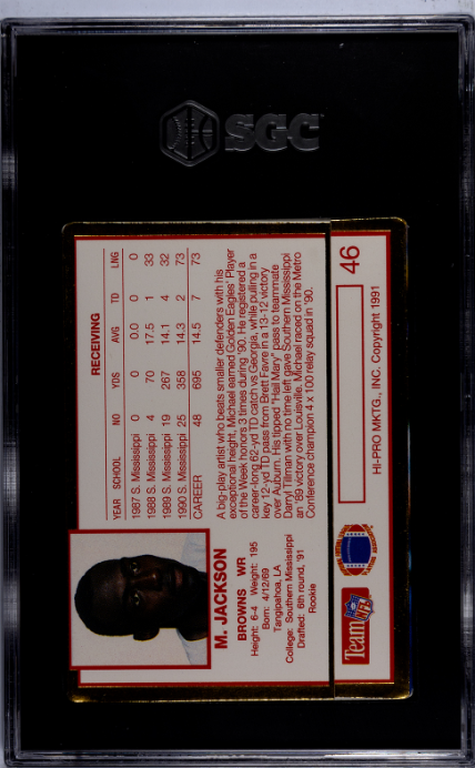 1991 Action Packed Update #46 Michael Jackson SGC 8