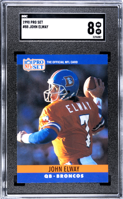 1990 Pro Set #88 John Elway SGC 8