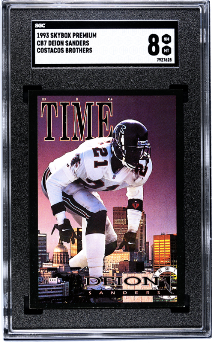 1993 Skybox Premium #CB7 Deion Sanders Costacos Brothers SGC 8