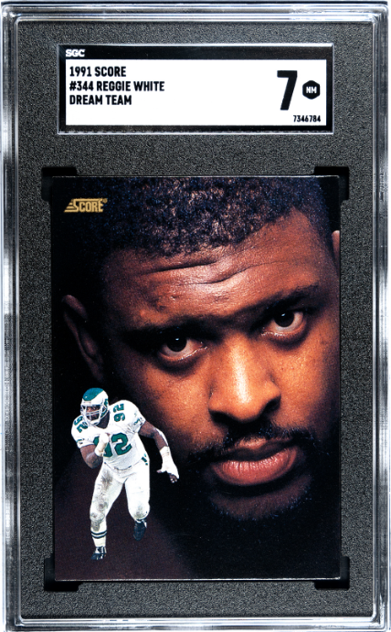 1991 Score #344 Reggie White Dream Team SGC 7