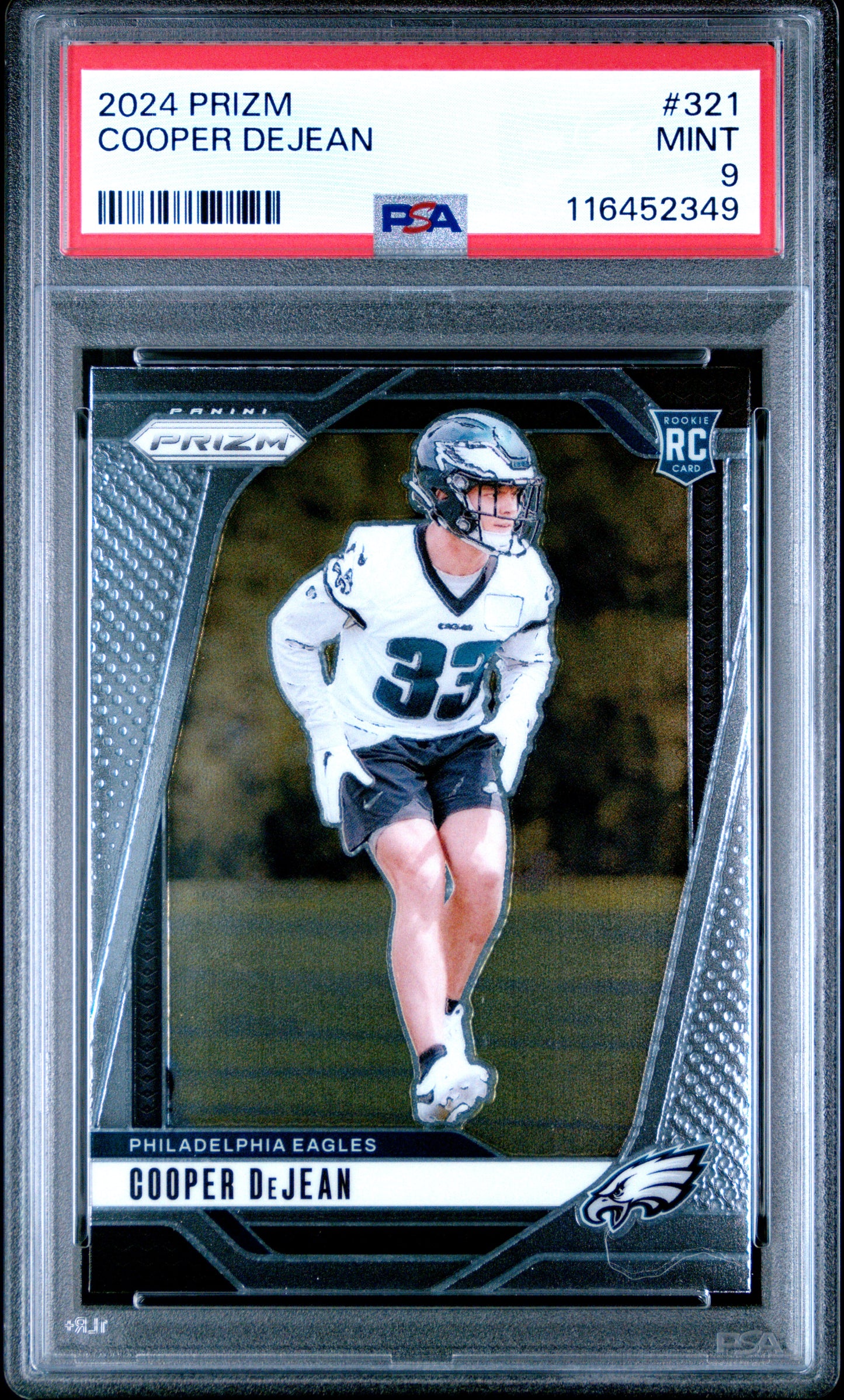 2024 Panini Prizm #321 Cooper Dejean RC PSA 9