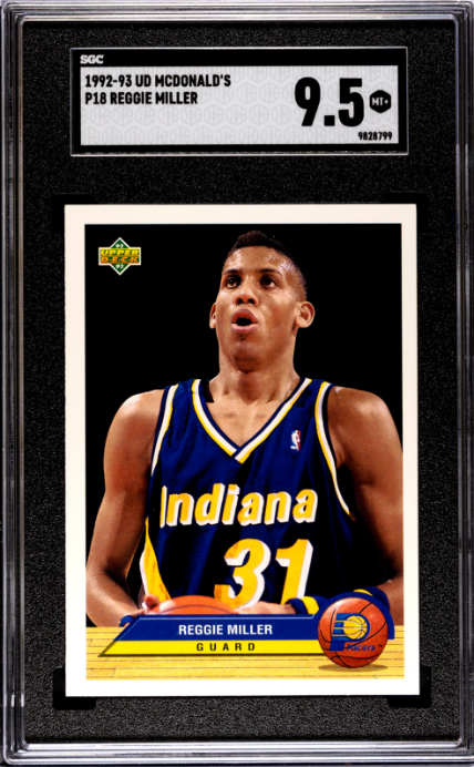 1992-93 Upper Deck McDonald's #P18 Reggie Miller SGC 9.5