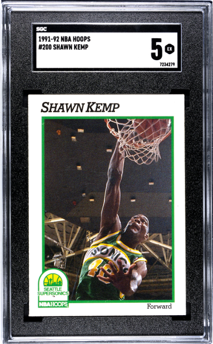 1991-92 Nba Hoops #200 Shawn Kemp SGC 5